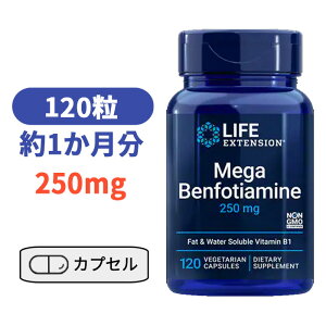 ���K �x���t�H�`�A�~�� 250mg 120�� ���C�t�G�N�X�e���V���� �т��݂� �T�v�������g�yLife Extension Mega Benfotiamine 250mg, 120 Vegetarian Capsules�z