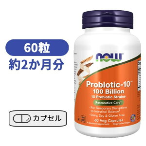 �v���o�C�I�e�B�b�N 10�� 1000�� 60�� �A�V�h�t�B���X�� �r�t�B�Y�X�� �J�[�C�� ���_�� �v���o�C�I�e�B�N�X �r�^�~�� �т��݂� �T�v�� �i�E �yNow Probiotic-10 100 Billion�z