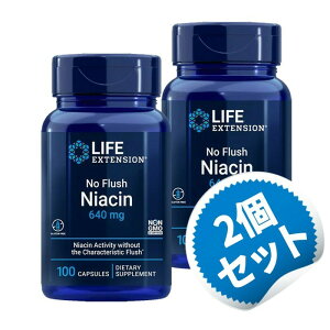 �y������2�Z�b�g�z�m�[�t���b�V�� �i�C�A�V�� 640mg 100�� ���C�t�G�N�X�e���V���� �T�v�������g �T�v�� �r�^�~�� ���N�T�v�� �т��݂� �yLife Extention No Flush Niacin 640mg 100 Capsules�z