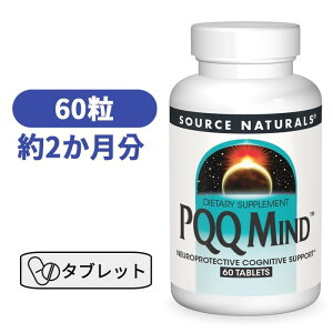 PQQ}Ch 60 sLmLm ySource Naturals PQQ Mind 60 tabletsz