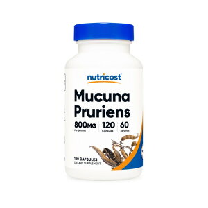 Nutricost ���N�i�� 800mg�A120�J�v�Z���@�y Nutricost Mucuna Pruriens 800mg 120 Capsules�z