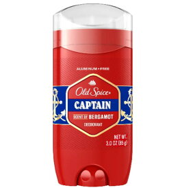 Old Spice デオドラント キャプテン 85g 3オンス 【Old Spice Captain Bravery & Bergamot Deodorant 3oz】
