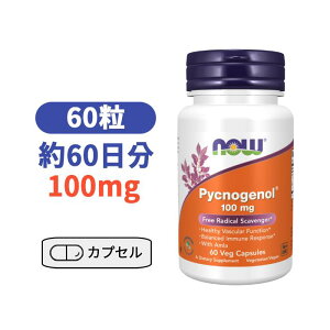 sNmWFm[ 100mg 60 iEt[Y Tvg Ҍzi pCo[NGLX AZ `pE_[yNow Foods Pycnogenol 100mg, 60Veg Capsulesz