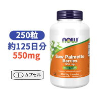 ナウフーズ ソーパルメット ベリー （ノコギリヤシ） 550mg 250粒 植物 ハーブ 健康 サプリメント 男性の…