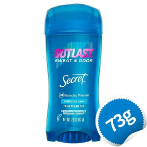 V[Nbg AEgXg Rv[g[ N[ NAWF 73g fIhg e L  I[hXpCX  LK ySecret Out Last Sweat & Odor Deodorant Completely Clean 2.6ozz