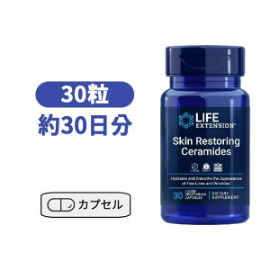 XLXgAO Z~h 350mg 30 CtGNXeVyLife Extension Skin Restoring Ceramides, 30 Vegetable Capsulesz