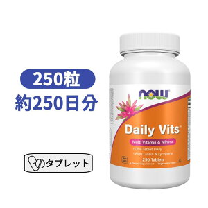 �i�E�t�[�Y �f�C���[�r�^�~�� �}���` 250�� �r�^�~�� �~�l���� ���N�T�v�� ���e�C��&���R�y�� �ܗL �T�v�������g �yNow Foods Daily Vits? Multi Vitamin & Mineral 250Tablets�z