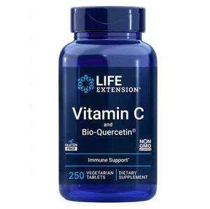 r^~C 1000mg + oCIPZ`tBgT 250 r^~ Tvg yLife Extension Vitamin C and Bio-Quercetin 250 Vegetarian Tabletsz