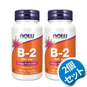 �y������2�Z�b�g�z �r�^�~��B2 100mg 100�� �T�v�������g �r�^�~��B ���{�t���r�� �yNow foods B-2 100mg, 100 Veg Capsules�z