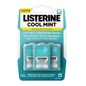 Xe N[~g |PbgpbN uXXgbv 24 3pbNyListerine PocketPaks Portable Breath Strips 24-Strip 3 Packz