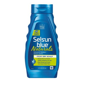 �Z���T���u���[ �i�`�������Y �_���h���t�V�����v�[ 325ml �t�P�h�~ ����݊ɘa �ySelsun Blue Naturals Dandruff Shampoo, Itchy Dry Scalp 11fl oz�z