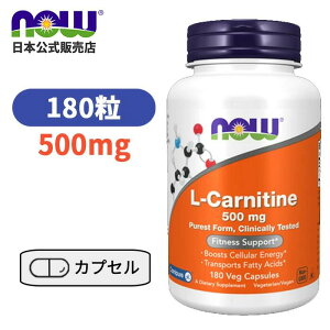L Jj` 500mg 180@Tvg A~m_ L-Jj`yNow Foods L-Carnitine 500mg 180 Veg Capsulesz