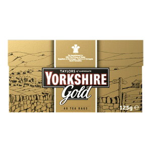 �n���Q�[�g���[�N�V���[�����̃e�C���[�Y�i�p�b�N������40 �j�yTaylors Yorkshire Tea, Gold Black Tea(40 tea bags, 4.41 oz)�z