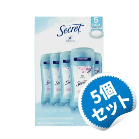 シークレット デオドラント 59g×5個セット パウダーフレッシュ 制汗剤 デオドラント スキンケア 【Secret Deodorant Set of 5 Powder Flesh 2.0 oz (59 g) x 5 Packs】