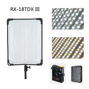 FalconEyes RX-18TDX III LED Flex Light 130W 3000K-5600K 郉Cg 9ޏƖ CRI95+ iK DMXT|[g Av\ d  BepCg (RX-18TDX III+SBHC)