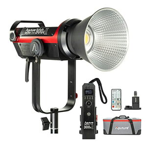 yAputureK㗝z Aputure LS C300d II 350W TLCI96 CRI96 LEDrfICg 55000lux@0.5M Fx5500K 8vOƖ 2.4G 100mu@\ Av iK BepCg