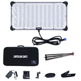 Aputure amaran F21c RGBWW 撮影ライト 100W 折り畳み式 巻き取り可能 60*30cm CRI≥95 TLCI≥98 色温度2500K-7500K 3460lux @1m(7500K) アプリ制御 15種類の照明効果 無段階調光 ソフトボックス付き RGB撮影用LED定常光ライト 軽量