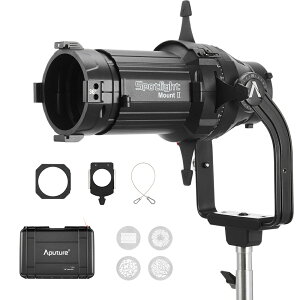 Aputure Spotlight Mount II 19° 26° 36° 50° Lens Kit Bowens�}�E���g�X�|�b�g���C�g�����Y�L�b�g B-Size Gobo STORM/Light Storm�V���[�Y���C�g�ɍœK (19°/26°/36°/50°)
