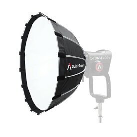 Aputure Quick Dome 60 ソフトボックス 直径58cm クイックリリース設計 32.7cm深さ 放物線 軽量化 Bowensマウント Aputure LS 600d/x Pro STORM 400x 700xなどに対応