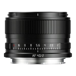 TTArtisan AF 40mm F2 �P�œ_�����Y �t���T�C�Y ����a �I�[�g�t�H�[�J�X Sony E Nikon Z L�}�E���g�p �J�������������Y