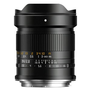 TTArtisan 14mm F2.8 �t���T�C�Y �L�p�����Y ����a �}�j���A���t�H�[�J�X Sony E Canon RF Nikon Z L�}�E���g�Ή� �P�œ_�����Y