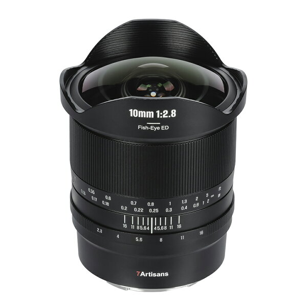 7Artisans 10mm F2.8 II 魚眼レンズ フルサイズ 大口径 マニュアルフォーカス 185°超広い視野角 蛍光スケール ソニー E キャノン RF ニコン Z パナソニック/シグマ/ライカ Lマウント対応