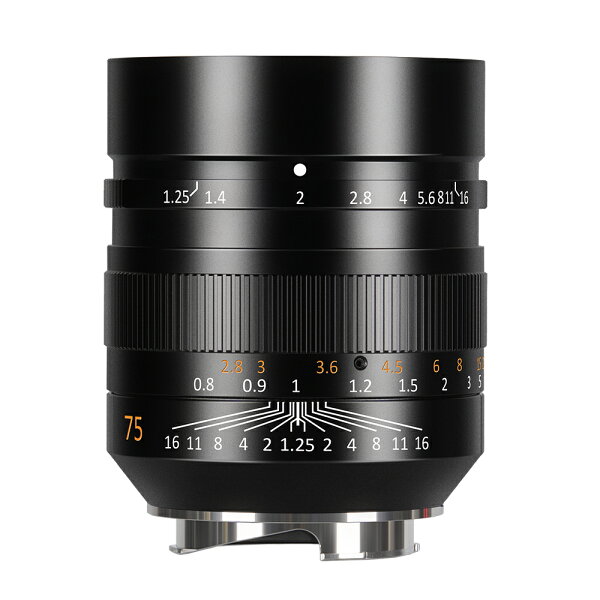 7Artisans 75mm F1.25 II フルサイズ 単焦点レンズ 大口径 Leica Mマウント対応 中望遠レンズ ポートレート、夜景に最適