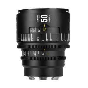 7Artisans 50mm T2.1 INFINTE�V���[�Y �V�l�}�����Y �t���T�C�Y ����a 43.5mm�C���[�W�T�[�N���Ή��\ 46.8°��p 0.6m�ŒZ�B�e���� PL EF�}�E���g�Ή� (�u���b�N�E�z���C�g)