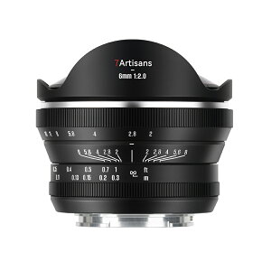 7Artisans 6mm F2.0 ���჌���Y APS-C 220°��p 0.1m�ŒZ�B�e���� �}�j���A���t�H�[�J�X Sony E Canon RF Nikon Z �x�m�t�C���� X M43�}�E���g�Ή� �Ίp���჌���Y