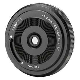 VILTROX AF 28mm F4.5 L Chip フルサイズ シグマ/パナソニック/ライカ Lマウント対応 広角レンズ オートフォーカス 超薄型 軽量化 固定絞りレンズ 風景、建築、スナップ写真などに適用