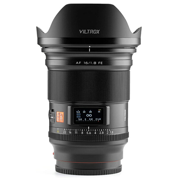 【VILTROX正規代理】 VILTROX AF 16mm F1.8 FE 広角レンズ フルサイズ 大口径 オートフォーカス レンズ情報表示スクリーン カスタムボタン AF/MFスイッチ SONY Eマウント対応 風景、建築、星空、vlog撮影に最適