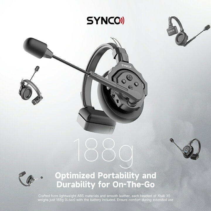 楽天市場】SYNCO Xtalk X5 X2 ワイヤレスインカムヘッドセット 2.4G 