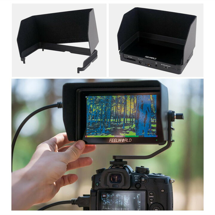 楽天市場】Feelworld F6 PLUS V2 外部モニター 6インチ 3D LUT搭載 