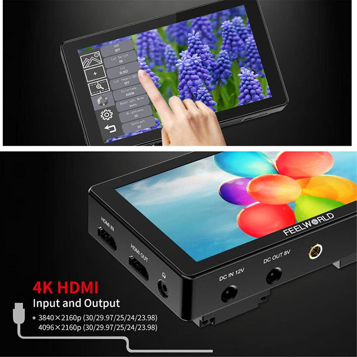 楽天市場】FEELWORLD LUT5 5.5 インチ カメラモニター 3D LUT 3000nit 