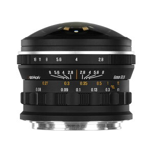 AstrHori 6mm F2.8 �~�����჌���Y �t���T�C�Y 220°��p �y�ʉ� �}�j���A���t�H�[�J�X Sony E Canon RF Nikon Z L�}�E���g�Ή�