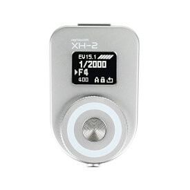 AstrHori XH-2 露出計 OLEDスクリーン リアルタイム測光 絞り値/シャッタースピード/ISO表示 30°平均測光 コンパクト 軽量 （シルバー/ブラック）