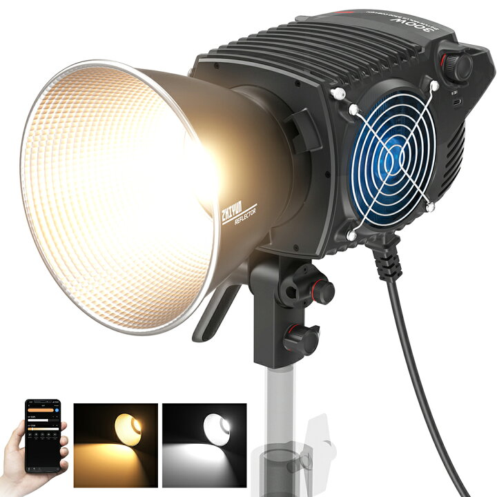 楽天市場】ZHIYUN MOLUS B100 B200 B300 B500 500W COB LEDビデオ 