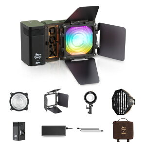 ZHIYUN MOLUS X100 RGB PRO ^BeCg 100W RGBtJ[ 2500K-10000KFx F CRI95 TLCI97 RpNg y Av\ d@ PD}[dΉ COBrfICg Bowens}EgA_v