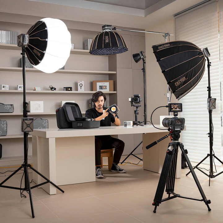 楽天市場】ZHIYUN MOLUS G200 200W COB 小型LEDビデオライト 300W 
