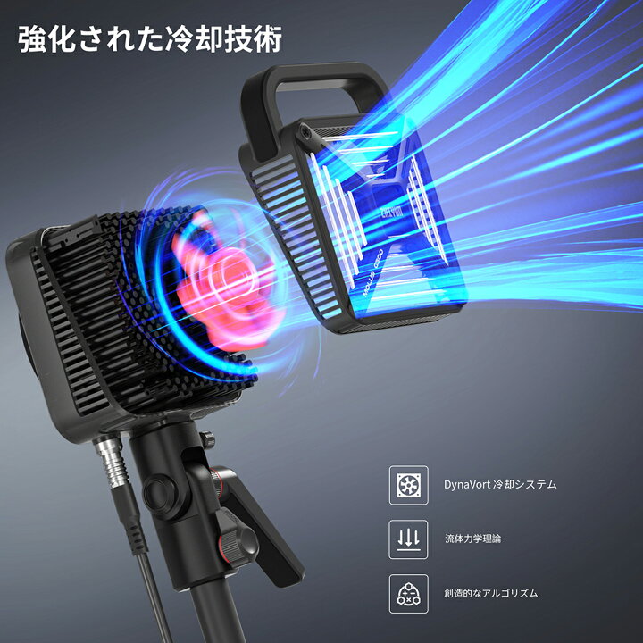 楽天市場】ZHIYUN MOLUS G300 300W COB LEDビデオライト 500W 