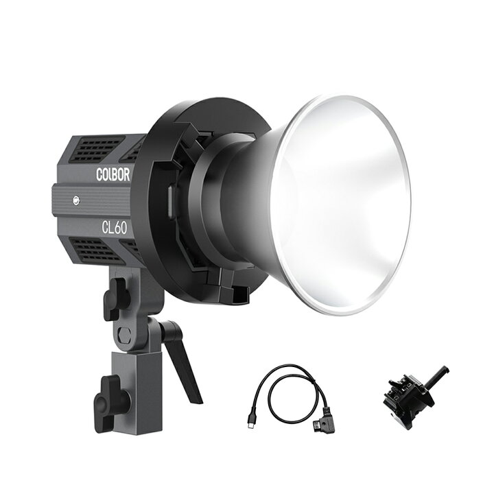 楽天市場】COLBOR CL60 65W 2700-6500K色温度 小型ビデオライト CRI97+ 