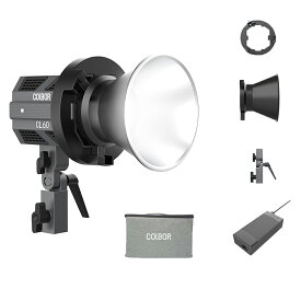 COLBOR CL60 65W 2700-6500K色温度 小型ビデオライト CRI97+ APP制御可能 10種類照明効果 複数の組み立て可能 クイックリリース設計 静音 コンパクト 軽量化設計 Bowensマウント対応 標準版