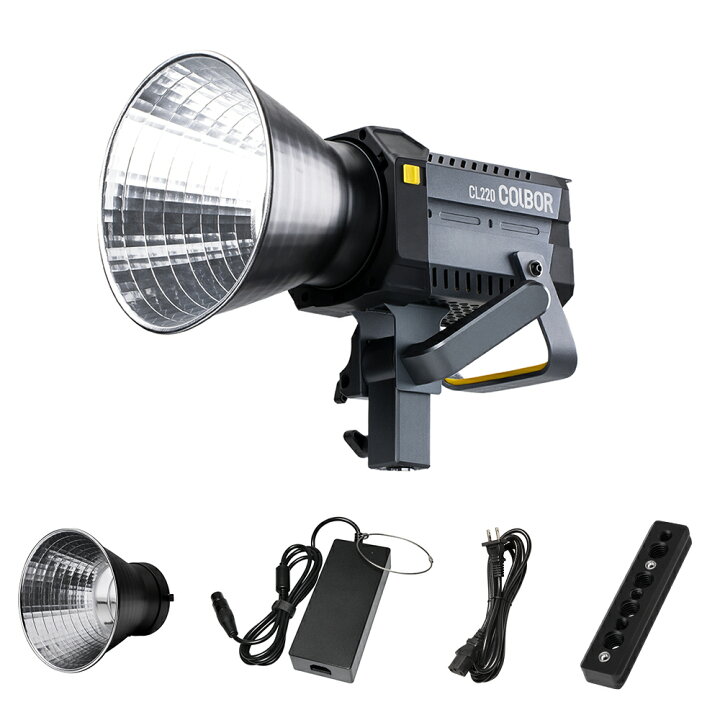 楽天市場】COLBOR CL220 CL220R 200W COB LEDビデオライト 2700-6500K 