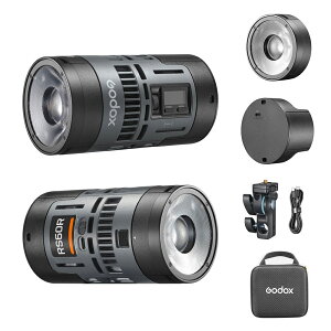 Godox RS60R RS60Bi 60W �B�e���C�g 1800K-10000K�F���x RGB �t���J���[ CRI97+ TLCI98+ DMX RDM �A�v������\ �o�b�e���[�t�� Type-C���d�\ ���^LED�r�f�I���C�g (RS60R/RS60Bi)