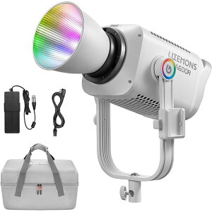 Godox LITEMONS LA600R COB LED�B�e���C�g 600W RGB �t���J���[ 1800K-10000K�F���x G/M�����\ 14���FX���C�g�G�t�F�N�g NFC�y�A�����O �A�v������\ Bowens�}�E���g �o�b�O�t�� �iLA600R K1�j