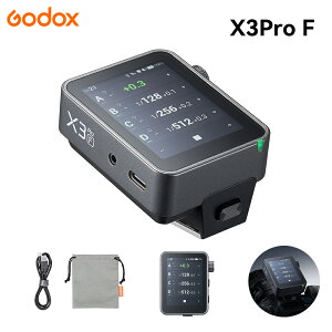 Godox X3Pro F ���C�����X�t���b�V���g���K�[ 2.4G ���M�@ �^�b�`�X�N���[�� TTL TCM�]���@�\ HSS �A�v������\ �o�b�e���[���� �x�m�t�C�����J�����Ή� �iX3Pro-F�j