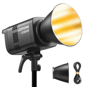 Godox LITEMONS LE300Bi LED�B�e���C�g 320W 2800K-6500K�F���x 11���FX���C�g�G�t�F�N�g CRI98 TLCI98 NFC�y�A�����O DMX �A�v������\ Bowens�}�E���g�Ή� �B�e���C�g �i�u���b�N�j
