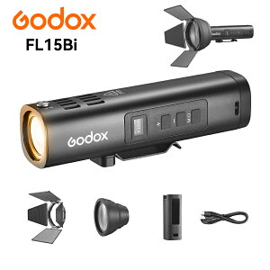 Godox FL15Bi LED�r�f�I���C�g �|�P�b�g�T�C�Y 15W 2800K-6500K CRI97+ TLCI98+ �Y�[�������Y���t���N�^�[ 4���[�t�o�[���h�A�t�� �B�e�����d�� ���i�B�e�A���P�[�V�����B�e�A�|�[�g���[�g�B�e�Ȃǂɍ�