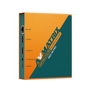 AVMATRIX DE21-4K PRO 4K HDMI/NDI �G���R�[�h/�f�R�[�h 4K HDMI/NDI�o�����ϊ� PoE USB-C�d���Ή� YCbCr 4:2:2 8bit 4K@60Hz�Ή� 4K HDMI/NDI Encoder&Decoder
