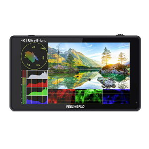 Feelworld LUT6 6C` 2600nitPx HDR/3D LUT ჌tJptB[hj^[ 1920X1080 IPS 4K HDMI ^b`ł